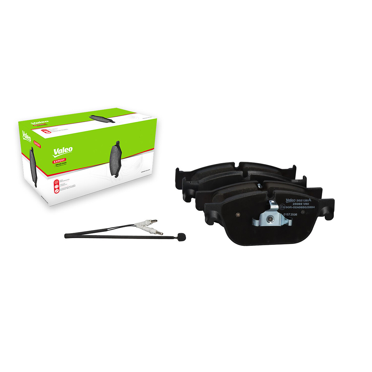 Jeu de 4 plaquettes de frein VALEO ref. 302135A